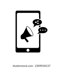 digital marketing icon vector on white background