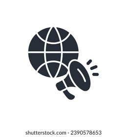 digital marketing icon. vector.Editable stroke.linear style sign for use web design,logo.Symbol illustration.