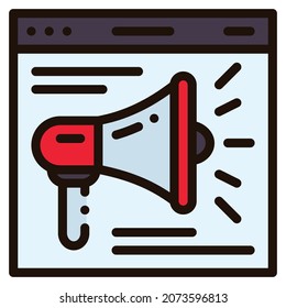 digital marketing icon for website, application, printing, document, poster design, etc.