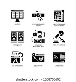 Digital marketing icons