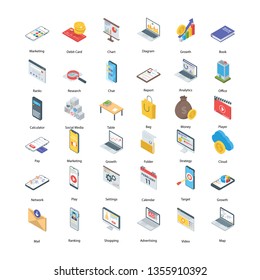 Digital Marketing Icons Set