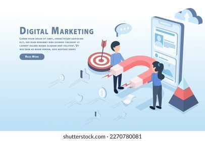 Digital Marketing Ideas. Create, publish and share online content to attract and engage your audience. Such as social media, email, mobile app and websites to promote products or services.