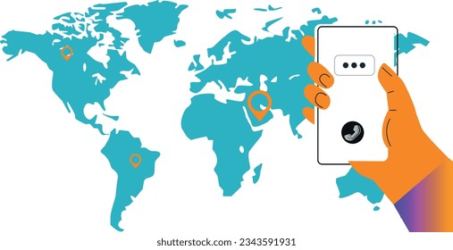 Digital Marketing illustrations. Business activities. Modern deep machine learning technology. Flat vector illustration