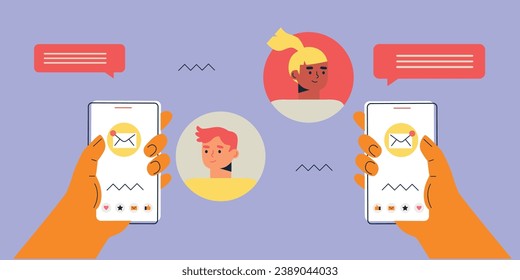 Digital Marketing illustrations. Business activities. Modern deep machine learning technology. Flat vector illustration