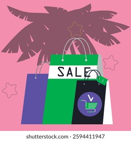 Digital Marketing illustrations. Business activities. Modern deep machine learning technology. Flat vector illustration