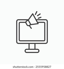 Digital marketing isolated icon. vector illustration.