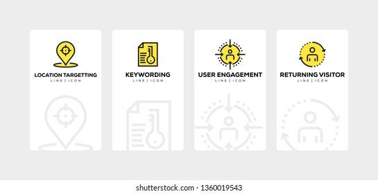 DIGITAL MARKETING LINE ICON SET
