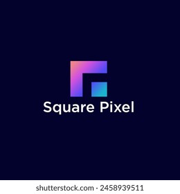 Digital marketing logo design inspiration. Flat square vector illustration. Modern vintage icon design template with line art style.