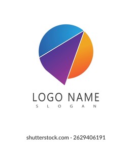 Vetor e símbolo do logotipo de marketing digital