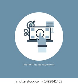 Digital marketing management - Illustration