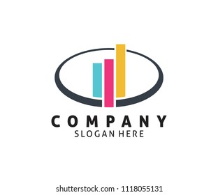 digital marketing media abstract vector icon logo design template