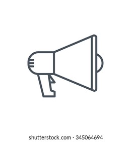 Digital marketing, megaphone icon suitable for info graphics, websites and print media and  interfaces. Line vector icon.