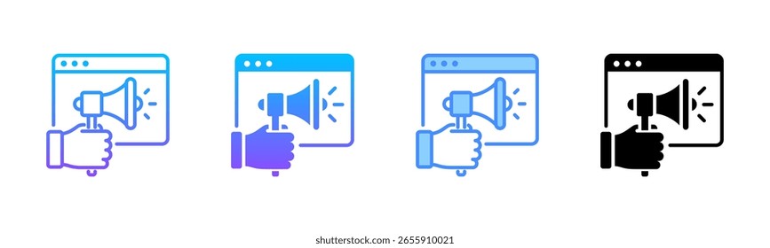 Digital Marketing Multi Style Icon Set