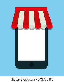 Digital marketing and online sales graphic design, vector illustration