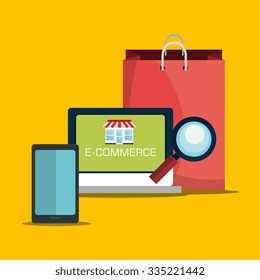 Digital marketing and online sales, vector illustration graphic