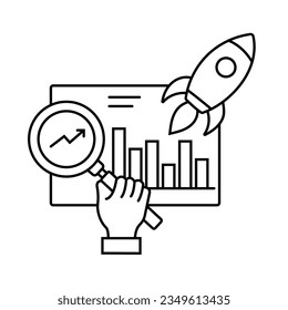 Digital marketing performance, ROI icon, Conversion-driven icon,
Marketing analytics, Data-driven marketing, Results-oriented, Metrics-based marketing icon.