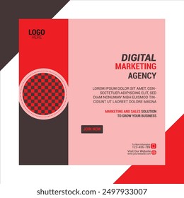 Digital Marketing Post banner vector file