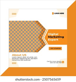 Digital marketing Post banner vector file