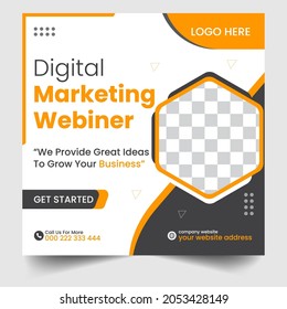 Digital marketing promotion banner for social media Instagram post banner template or square  Premium Vector design 
