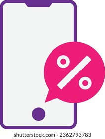 Illustration zur Werbeaktion für digitales Marketing mit Vektorgrafik
