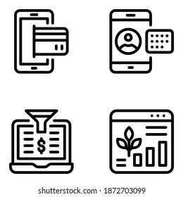 Digitales Marketing und Öffentlichkeitsarbeit - Feste Symbole 