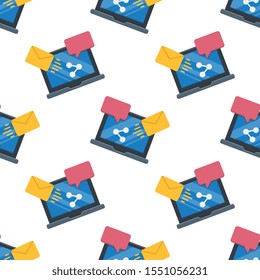 Digital marketing seamless pattern design, Repeat textile design. Fabric print.