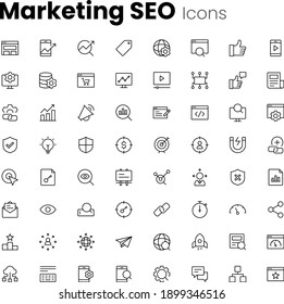 Digital Marketing Seo Icon Set