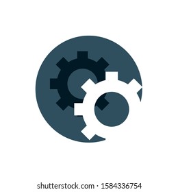 digital marketing setting gears work vector illustration