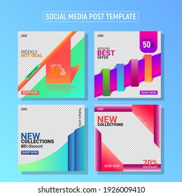 Digital Marketing Social Media Banner Post Template, Social Media Post Banner Design, Square Flyer Template with Editable web Banner Design.