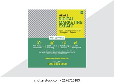 Digital Marketing Social Media Banner Design Template