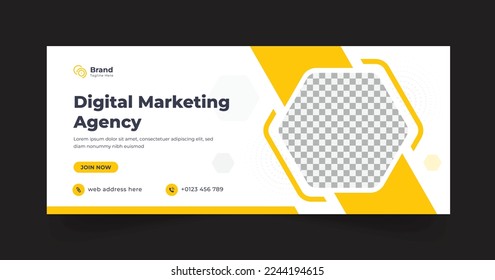 Digital marketing social media banner or web banner