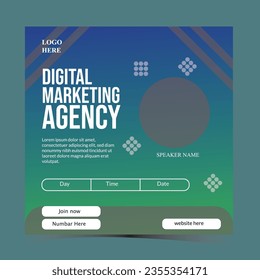 digital marketing, social media banner, social post template, online marketing, meeting, agency,  media, internet, social media post, banner, graphic, poster, template, vector, marketing,business
