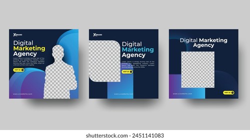 Digital marketing social media banner template