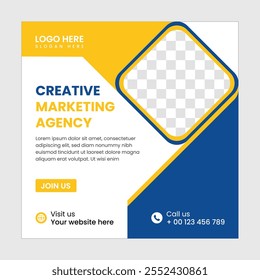 digital marketing social media banner design template