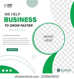 Digital marketing social media corporate post and web banner template