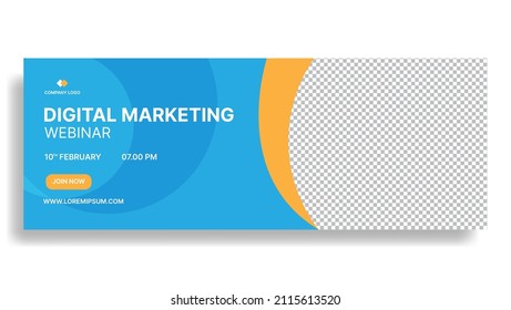 digital marketing social media cover design template.vector illustration