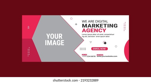 Digital Marketing Social Media Cover, banner and Web Banner Template