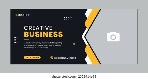 Digital marketing social media cover banner template, Creative business cover and banner vector desing, Cover vector