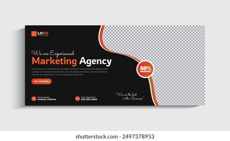 Digital Marketing social media cover banner post template