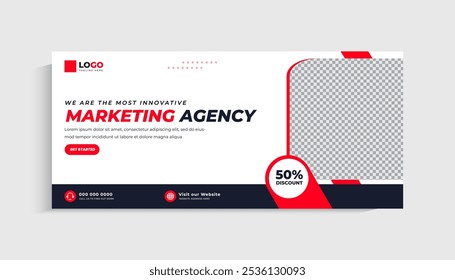 Digital Marketing Social Media Cover template