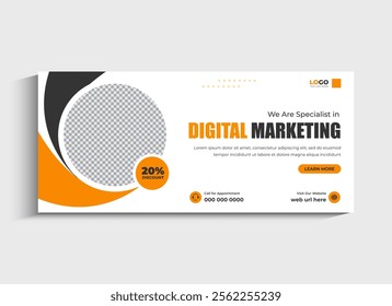 Digital Marketing Social Media Cover template