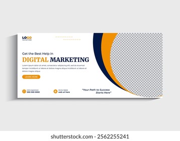 Digital Marketing Social Media Cover template