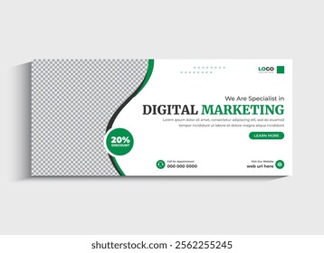 Digital Marketing Social Media Cover template