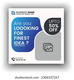  digital marketing social media and instagram post template , eps