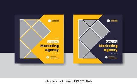 Digital marketing social media post template