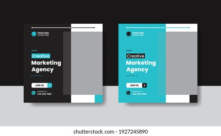 Digital marketing social media post template