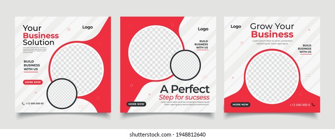 Digital Marketing Social Media Post Template, Digital marketing agency, Square Flyer Template, Editable web Banner Post Template.