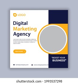 digital marketing social media post, business marketing flyer design