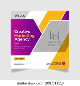 Digital Marketing Social Media Post Template