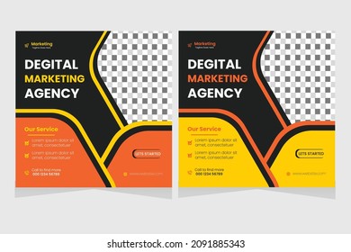 Digital Marketing Social Media Post Template
